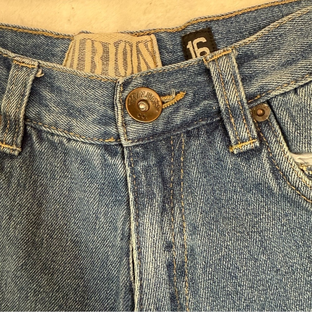 Y2K Baggy Jeans, Wide Leg, Mid Rise, Carpenter/Skater style, Petite/Ankle Crop - Picture 7 of 12